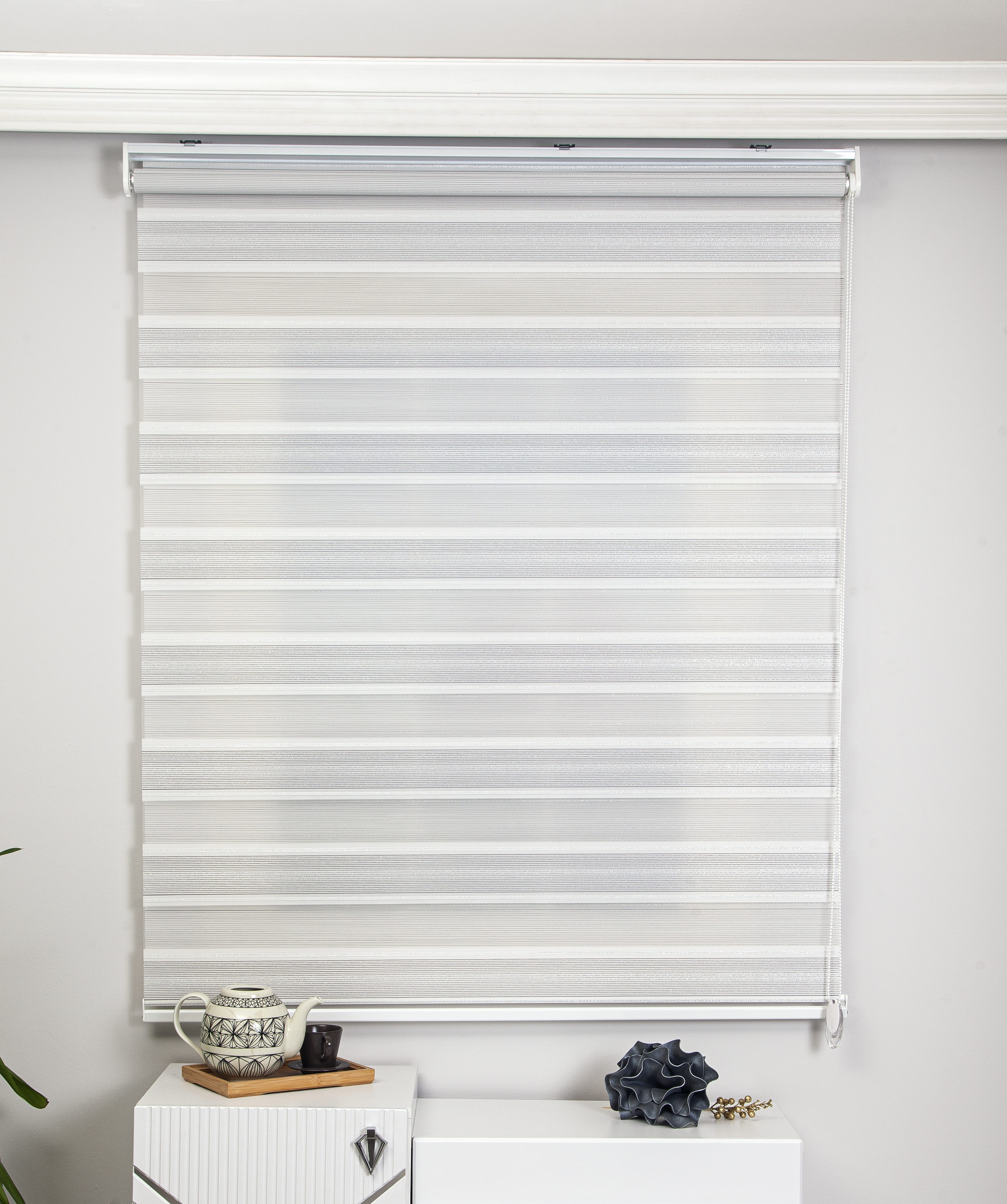 SİMLİ ZEBRA PERDE SİLVER 1002