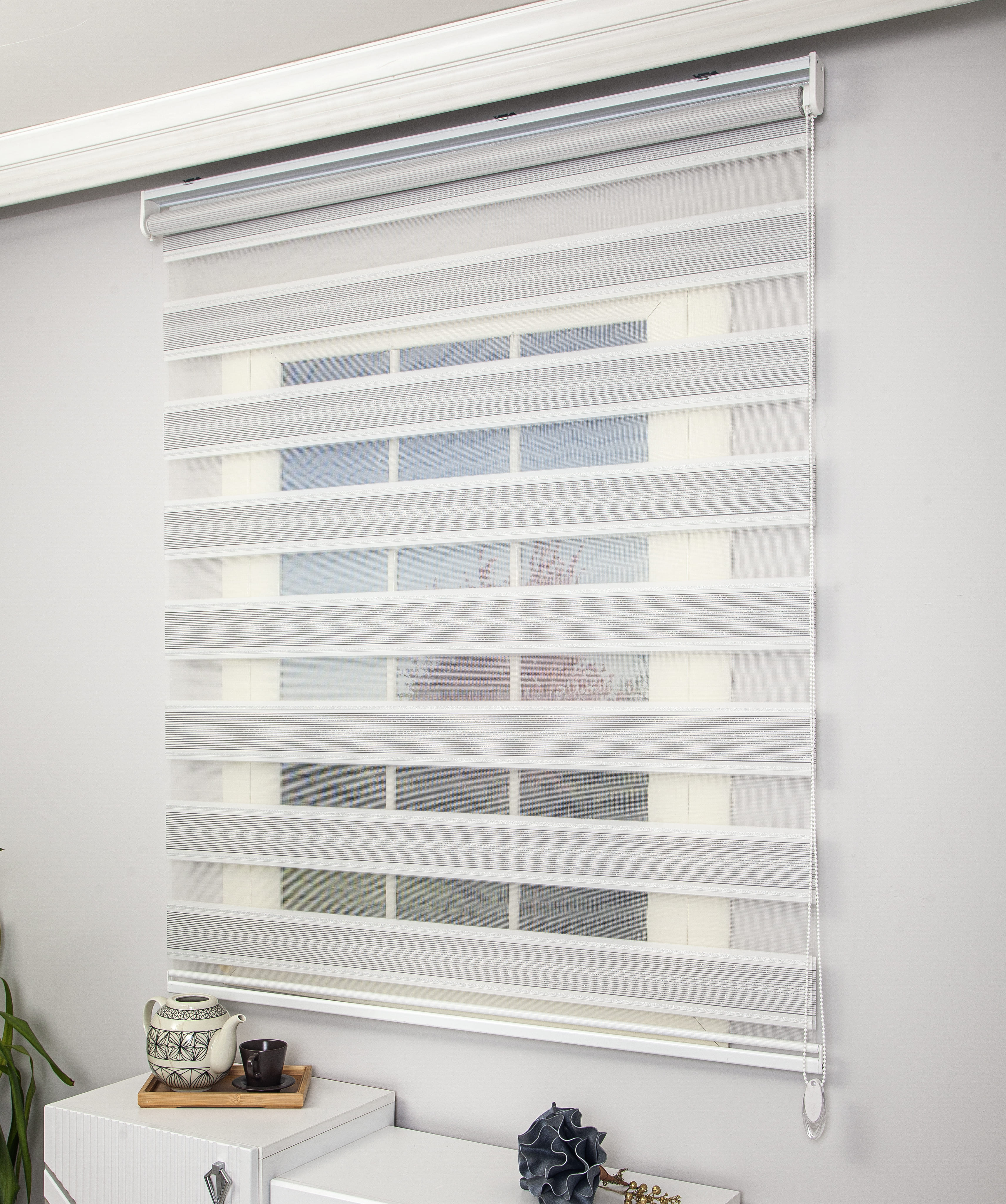 SİMLİ ZEBRA PERDE SİLVER 1002