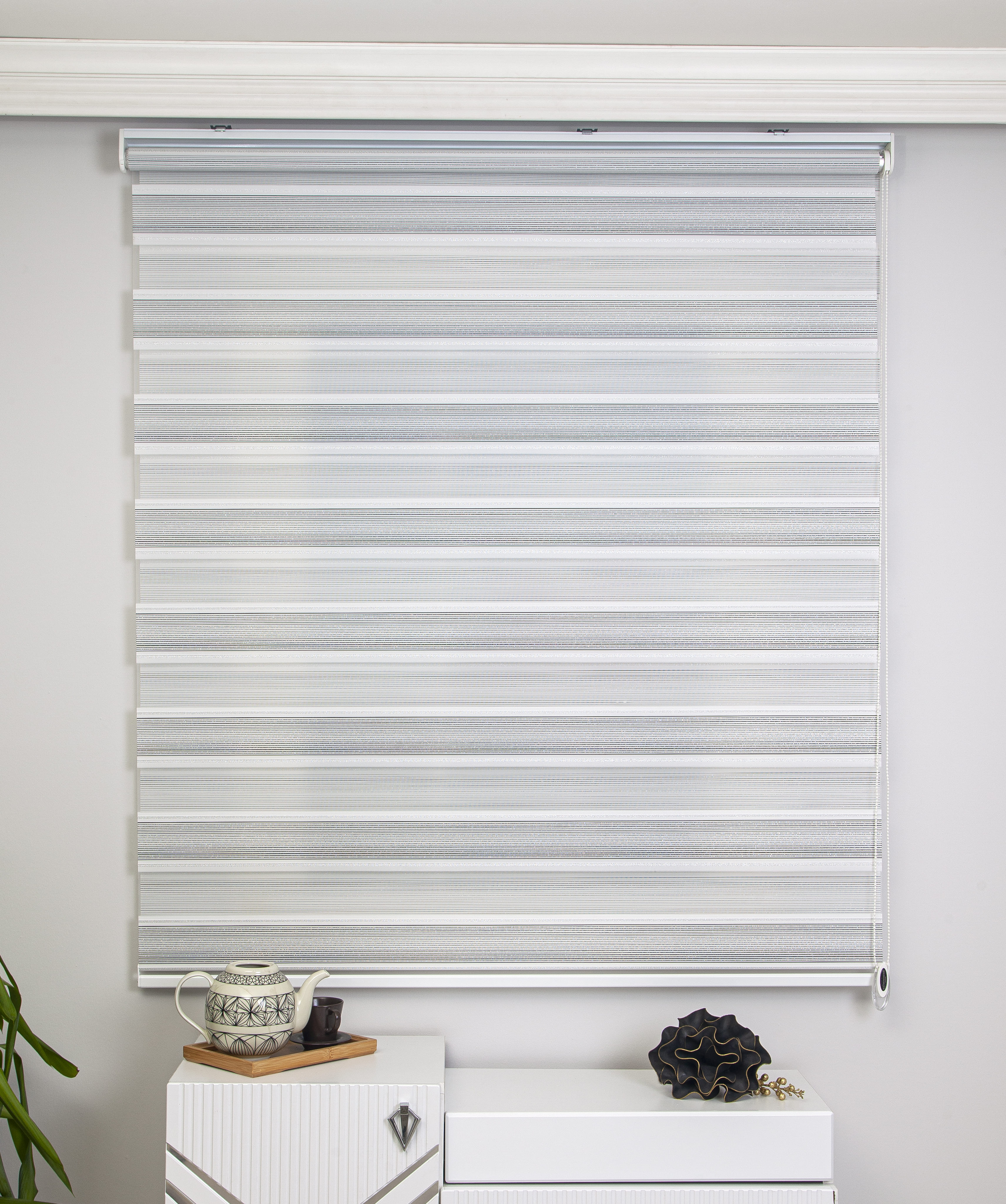 SİMLİ ZEBRA PERDE SİLVER 1003